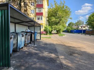 На ул.Бронницкая в Раменском обновили контейнерную площадку