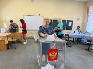 Почетный гражданин Раменского городского округа Раиса Чернышева проголосовала на выборах депутатов Совета депутатов