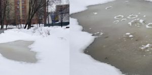 В связи с установившейся теплой погодой в Раменском округе на водоемах резко меняется структура льда