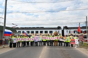 9 июня на переезде «56 км» в Раменском округе был проведён профилактический рейд